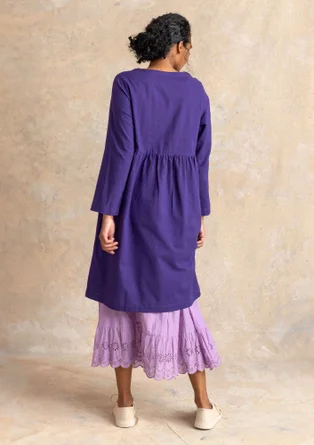 Vävd klänning ”Vendela” i ekologisk bomull - natthimmel