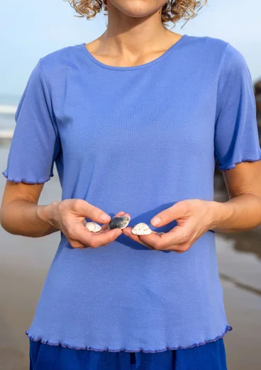 Top "Drop" i ekologisk bomull - blå lotus