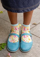 Ankelstrumpa "Claire" i ekologisk bomull - vanilj