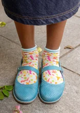 Ankelstrumpa "Claire" i ekologisk bomull - vanilj