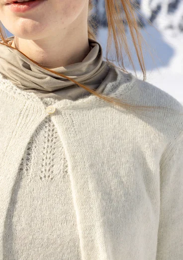 Kofta "Forgetmenot"  i alpackamix - oblekt