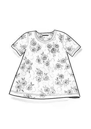 Trikå top "Rema" i ekologisk bomull - lupin