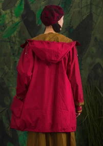 Parkas "Petronella" i återvunnen/ekologisk bomull - tranbär