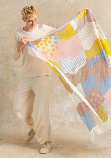 Sjal ”Ariel” i ekologisk bomull - fjäder