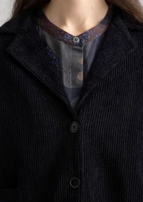 Manchesterjacka "Rime" i ekologisk bomull - svart