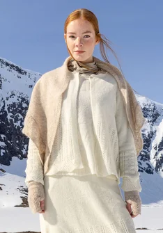 Kofta "Forgetmenot" i alpackamix - oblekt