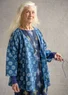 Omlottblus "Clay" i ekologisk bomull (indigo S)