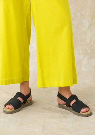 Sandal i nubuck - svart