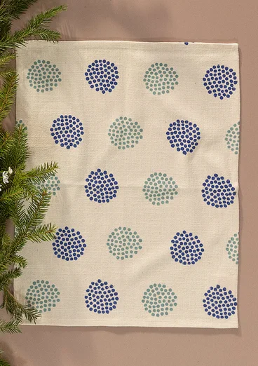 Bordstablett "Taiga" i ekologisk bomull - celadon