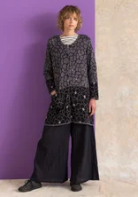 Långkofta ”Theia” i ekologisk/återvunnen bomull - askgrå