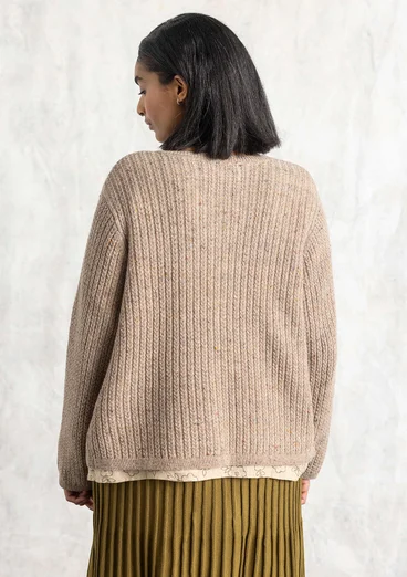 Nepskofta i lammullsmix - mullvad/melange