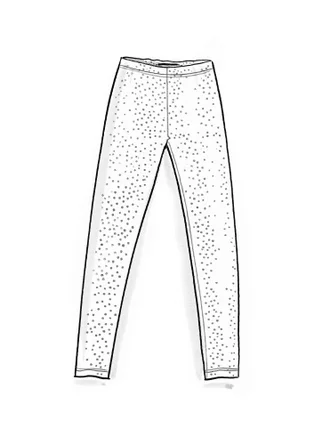 Trikåleggings ”Bianca” i lyocell/elastan - mörk smaragd