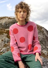 Tröja "Windy" i lammullsmix - mörk pion