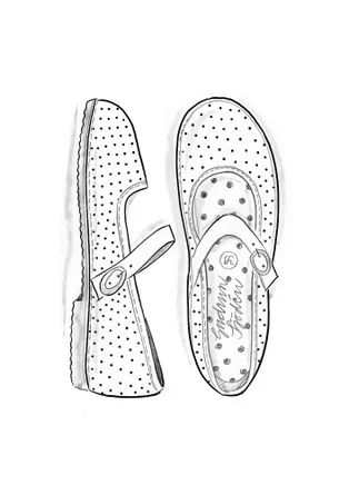 Ballerinasko i nappa - teal