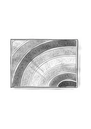 Badrumsmatta "After rain" i ekologisk bomull - petunia