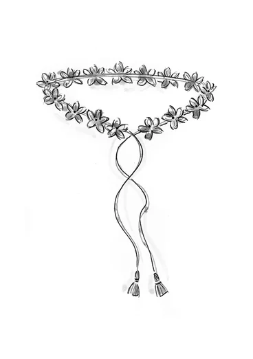 Bälte "Sona" i ekologisk bomull - sparris