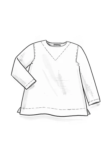 Blus "Azores" i lin - ljus buteljgrön