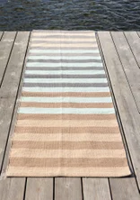 Gångmatta "Suiheisen" i ekologisk bomull - frostgrön