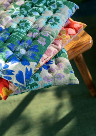 Sittdyna "Anaya" i ekologisk bomull - malakit