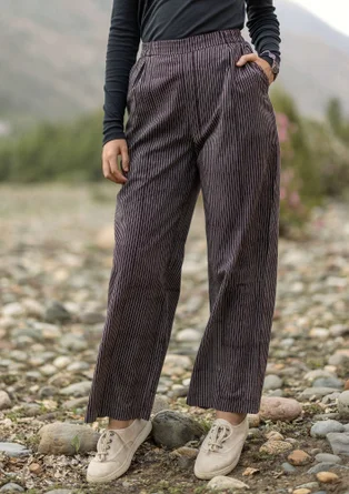 Vävd byxa "Willow" i ekologisk bomull - kashish