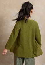 Omlottkofta i alpackamix - grönpeppar/melange