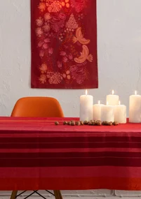 Duk "Alaska Sky" i ekologisk bomull - poppy