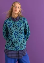 Tröja "Ophelia" i ekologisk/återvunnen bomull - teal