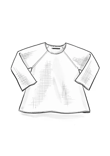 Tröja "Pauline" i ekologisk/ återvunnen bomull - oblekt