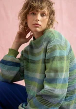 Tröja "Nebula" i ekologisk/återvunnen bomull - jade