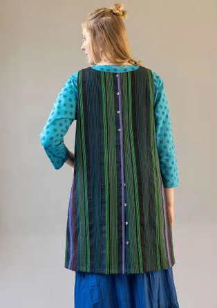 Vävd västklänning "Ketchi" i ull/bomull - svart