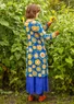Trikåklänning "Sunflower" i lyocell/elastan (kornblå M)