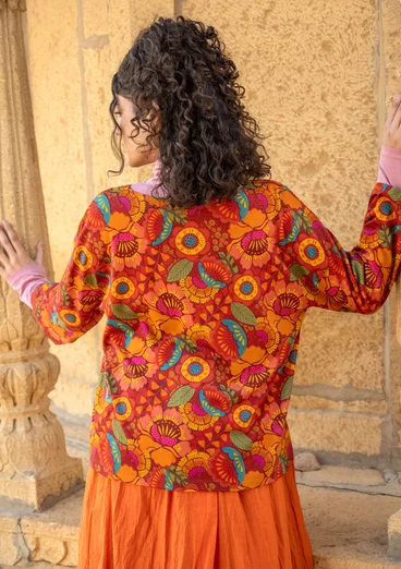 Top "Hana" i ekologisk bomull/modal - papegojröd