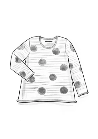 Tröja "Windy" i lammullsmix - mörk indigo