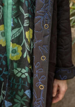 Vävd sjal "Harriet" i ull - svart