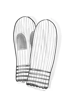 Tumvante "Stripe" i alpackamix - korall