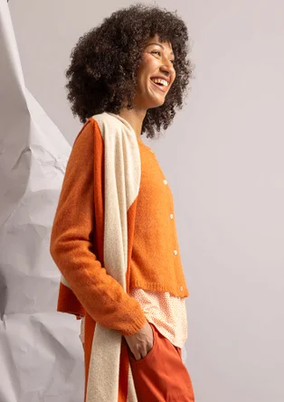 Kofta i alpackamix - grapefrukt