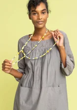 Halsband "Jane" i återvunna glaspärlor - natur