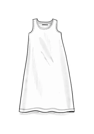 Färgglad trikåklänning "Shikara" i ekologisk bomull/modal - klarröd