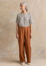 Vävd byxa ”Esme” i bomull/lin - ekollon