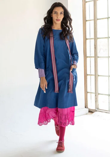 Vävd underkjol i ekologisk bomull - cerise