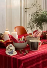 Duk "Alaska Sky" i ekologisk bomull - poppy