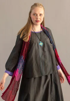 Blus "Melody" i ekologisk bomull/siden - agave