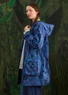 Parkas "Petronella" i återvunnen/ekologisk bomull (lupin/mönstrad XS)