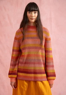 Tröja "Nebula" i ekologisk/återvunnen bomull - ljus näckros