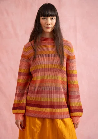 Tröja "Nebula" i ekologisk/återvunnen bomull - ljus näckros