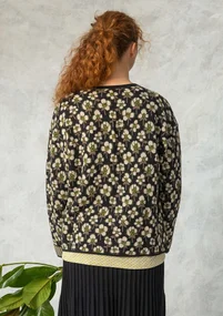 Kofta "Andes" i ekologisk/återvunnen bomull - svart