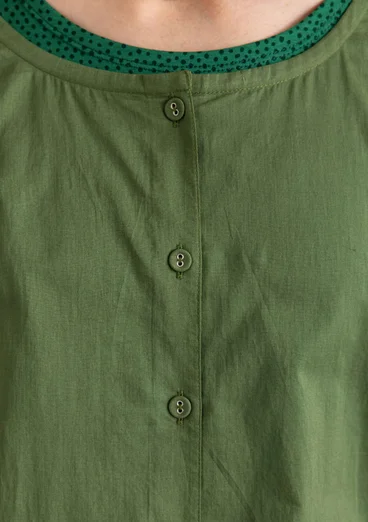 Vävd klänning ”Tindra” i ekologisk bomull - rosmarin