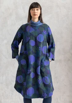 Vävd klänning "Fizz" i lin/modal - bläck