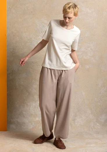 Trikåbyxa i ekologisk bomull/elastan - kashish