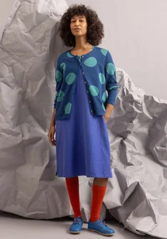 Kofta "Ina" i ekologisk bomull/lyocell - indigoblå